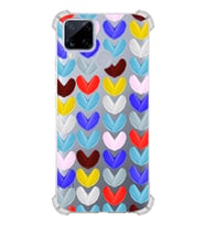 PrintiFy Oppo Realme C15 ile Uyumlu Water Color 1  Kamera Korumalı Şeffaf  Kılıf