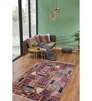 Dijital Kaymaz Yıkanabilir Geometrik Salon Halısı Mutfak Halısı Koridor Halısı Yolluk HLN108