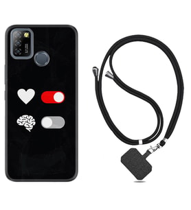 INFINIX Smart 4 5 6 Zero 8 S5 Pro Kılıf Boyun Askılı Silikon Love Brain 1722