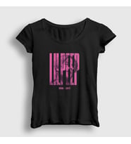 Presmono Kadın Siyah Rose Lil Peep T-Shirt 37812tt