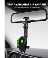 Dikiz Aynasına ve Koltuk Başlığına Uyumlu Telefon Tutucu Yeni Nesil