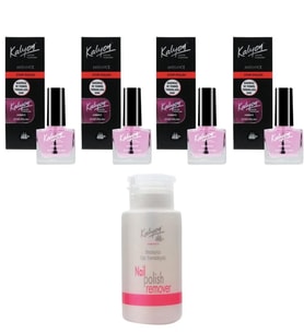 Kalyon Acı Cila 4 Adet+Pompalı Aseton 200Ml (Krem)