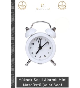 #ÇalarSaat Premium Sessiz Akar Mekanizma Şık Ofis Salon Komodin Hediyelik Analog Dekoratif Çalar Saa