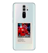 Redmi Note 8 Pro Uyumlu Charles Leclerc Desenli Şeffaf Telefon Kılıfı