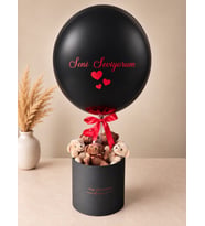 Seni Seviyorum Balonlu Ayıcık Kutusu The Exclusive Box