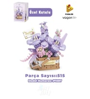 Panlos BOUTIQUE Serisi Mini Çiçek Buketi 515 Parça Oyuncak Yapım Seti -FFP1087