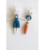 Havuçlu Tavşan Set Amigurumi Organik Oyuncak