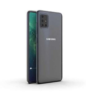 Samsung Galaxy A71 Kılıf Şeffaf Silikon Hibrit Case (Renksiz)