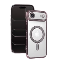Newface Apple iPhone 17 Air Joke Simli Magneticsafe Kılıf - Pembe