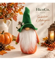 Gnome Sonbahar Şans Cücesi - Cadılar Bayramı / Halloween - Dekoratif Obje/Figür/Hediyelik El Emeği Aksesuar