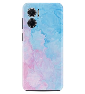 Xiaomi Redmi Note 11E Kılıf Resimli Desenli Baskılı Silikon Pink Blue Abstract 1385