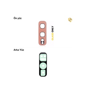 Samsung Galaxy S10 E ile Uyumlu Kamera Lensi Pembe Kamera lensi sade lens kamera camı kamera merceği