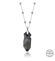 Swarovski Crystal Taşlı Top Zincir Gümüş Kadın Kolye