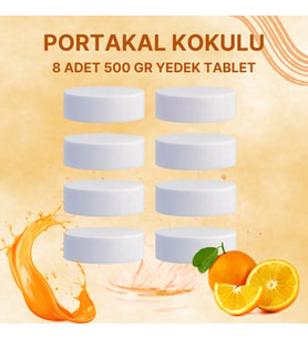 4 Adet 2x500Gr - PORTAKAL - Nem Alıcı Rutubet Giderici Yedek Tablet