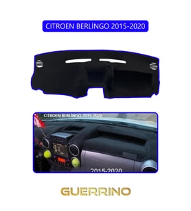 CITROEN BERLİNGO 2015-2020TORPİDO KORUMA HALISI MAVİ KENAR