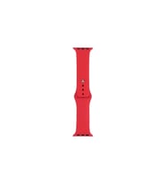 Apple Watch 7 41mm Uyumlu Band Serisi Klasik Kordon Silikon Strap Kayış (Kırmızı)