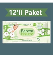 Bebem Natural Islak Havlu Mendil 90x12 1080 Yaprak