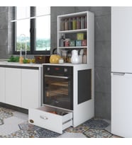Kenzlife ankastre fırın dolabı gönül byz 165*60*56 mutfak çekmeceli