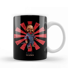 Chucky Retro Japanese Kupa Bardak Porselen