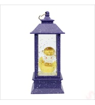 Uçuşan Simli,12,5cm x 5cm Led Işıklı Astronot Fener Küre - B (STD)