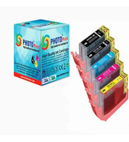 Photo Print® Canon Pixma Ts 6050 PGI-570XL / Clı -571XL 5 Renk Muadil Kartuş Seti 1000 Sayfa (Çok Renkli)