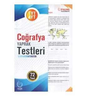 Palme Yayınları Tyt-Ayt Coğrafya Yaprak Test