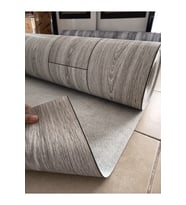 2 X 13 METRE PARKE DESENLİ KEÇELİ MUŞAMBA Pvc Yer Muşambası Ahşap GRİ Zemin Döşemesi Soba Altı