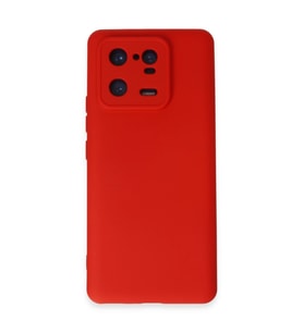 Xiaomi Mi 13 Pro Kılıf Nano İçi Kadife Silikon - Kırmızı