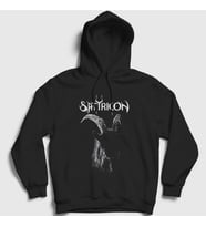 Presmono Unisex Siyah Goat Satyricon Kapüşonlu Sweatshirt 430757tt