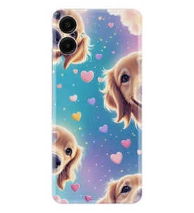 Samsung Galaxy A06 Kılıf Boutique Baskılı Resimli Kalp ve Köpek Pcode -034