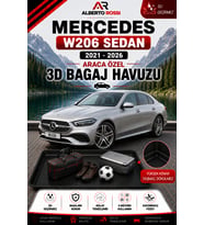 Mercedes W206 Sedan 2021 - 2026 Araca Özel 3D Bagaj Havuzu