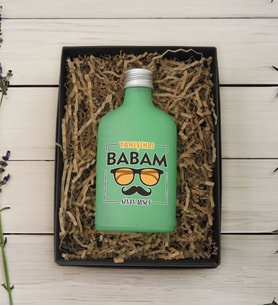 BK Gift Hediye Kutulu Kişiye Özel İsimli Baba Temalı Yeşil Tasarım Cam Şişede 200 ml Kolonya-8, Babaya Hediye, Babalar Günü Hediyeleri, Hediyelik Baskılı Kolonya