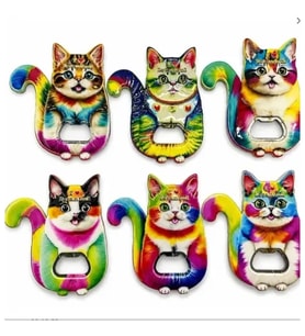 Kedi Tasarımı İstanbul Temalı Buzdolapı Süsü Magnet