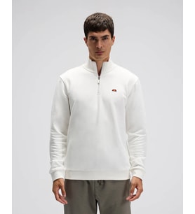 Ellesse Erkek Yarım Fermuarlı Sweatshirt EM580 (Beyaz)