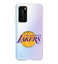 Huawei P40 Uyumlu Kapak LA Lakers Tasarımlı Şeffaf Silikon Kılıf
