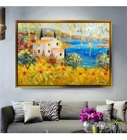 Altın Çerçeveli dekoratif tablo a1434 (Gold)