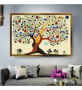 Altın Çerçeveli dekoratif tablo l571 (Gold)