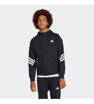 adidas JJ4801 J FI 3S FZ HD Çocuk Tracktop (Siyah)
