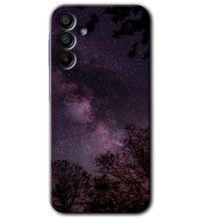 Galaxy A15 Kılıf HD Desen Baskılı Kılıf - Gece Galaksi