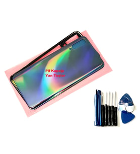 Tkgz Samsung Galaxy A50 (A505) FULL KASA Arka Pil Batarya Kapağı (TAMİR SETİ) SİYAH