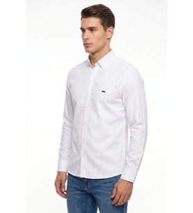 Erkek Spor Slim Fit Uzun Kol Likralı Gömlek BGL-ST05465