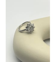Çelik Silver Dönen Ayarlanabilir Yüzük- 25yzk254