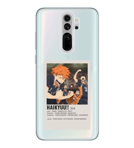 Redmi Note 8 Pro Uyumlu Haikyuu!! Poster Tasarımlı Şeffaf Telefon Kılıfı
