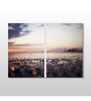 Yağmur Damlaları Kanvas Tablo 90x80cm (Karışık)