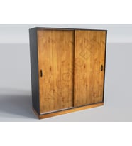 Ntconcept Masif Ağaç Açık Ceviz Renk Sürgü Kapak Gardrop(100cm)
