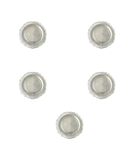Plastik Sert Mika Şeffaf Tabak - Parti Sunum Yemek Tabağı - Yuvarlak - 26 Cm. - 6 Adetlik 5 Paket