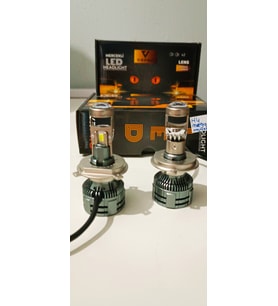 YENİLZD H4 Mercekli MEGA Led FarLED ZENON 75W 20.000 LÜMEN GARANTİLİ H4MERCEKLİ GÜÇLÜ AYDINLALTMA