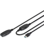 Digitus Aktif Usb 3.0 Uzatma Kablosu - 10 M - 5 Gbps Aktarım Hızı - Tak Ve Çalıştır - Hotswap - Led