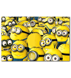 Cakatablo Çizgi Film Minions Topluluğu MDF Tablo