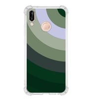 PrintiFy Huawei P20 Lite Uyumlu Köşe Korumalı Renk Cümbüşü C Tasarımlı Şeffaf Silikon Kılıf